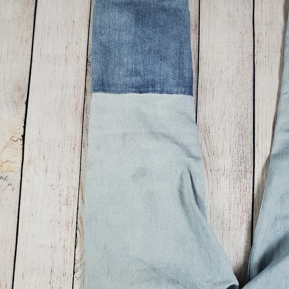 American Eagle patchwork skinny jeans size 6 reg - Picture 5 of 10